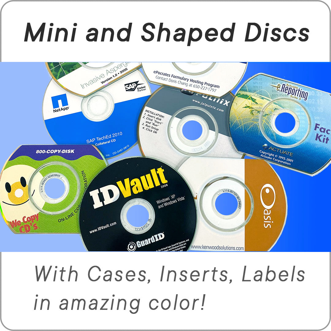 Mini and Shaped Discs | DCL Media & Print